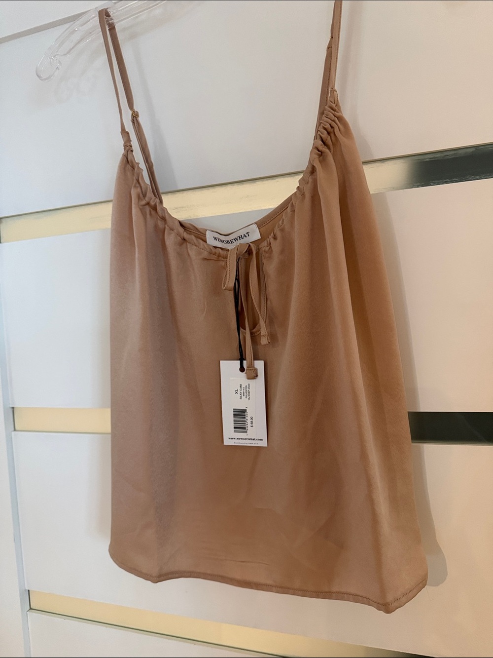 Silky Cami Top - color is Deep Sand - more like a Latte.